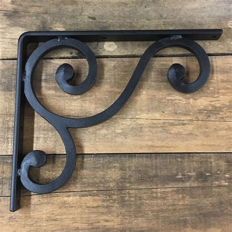 ornamental iron shelf brackets